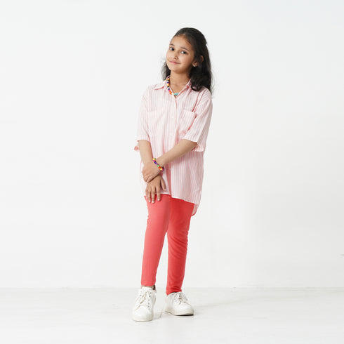 Pink Stripes Relaxed Top
